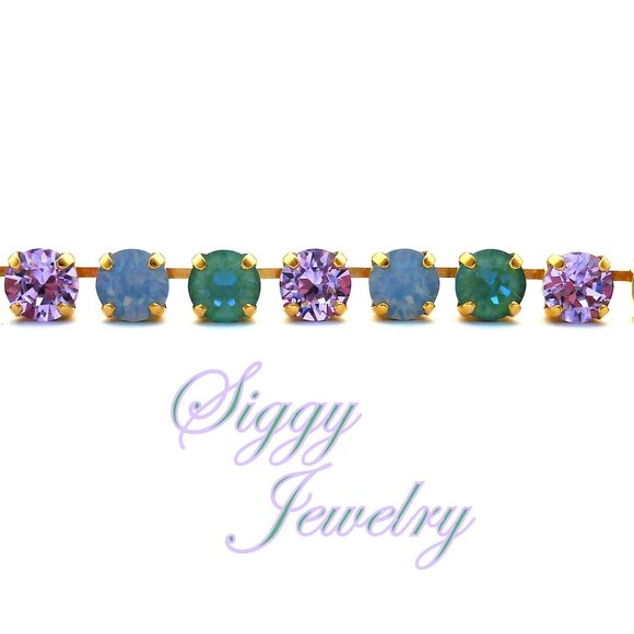 Swarovski Crystal Necklace in Cool Pastels Gemma - Picture 5 of 8